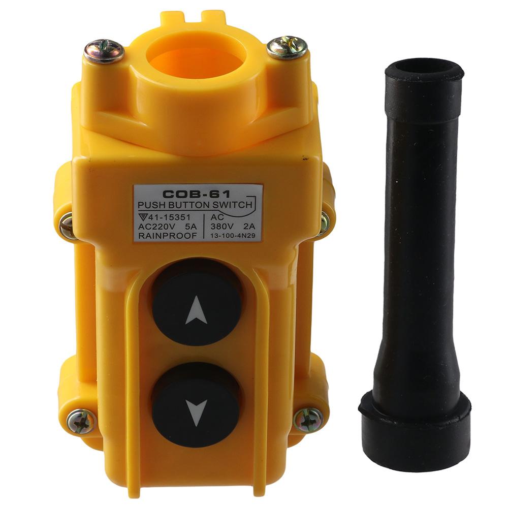 Yellow Hoist Crane Switch COB-61 Crane Pendant Control Station UP Down Hoist Switch  Truck Tipper