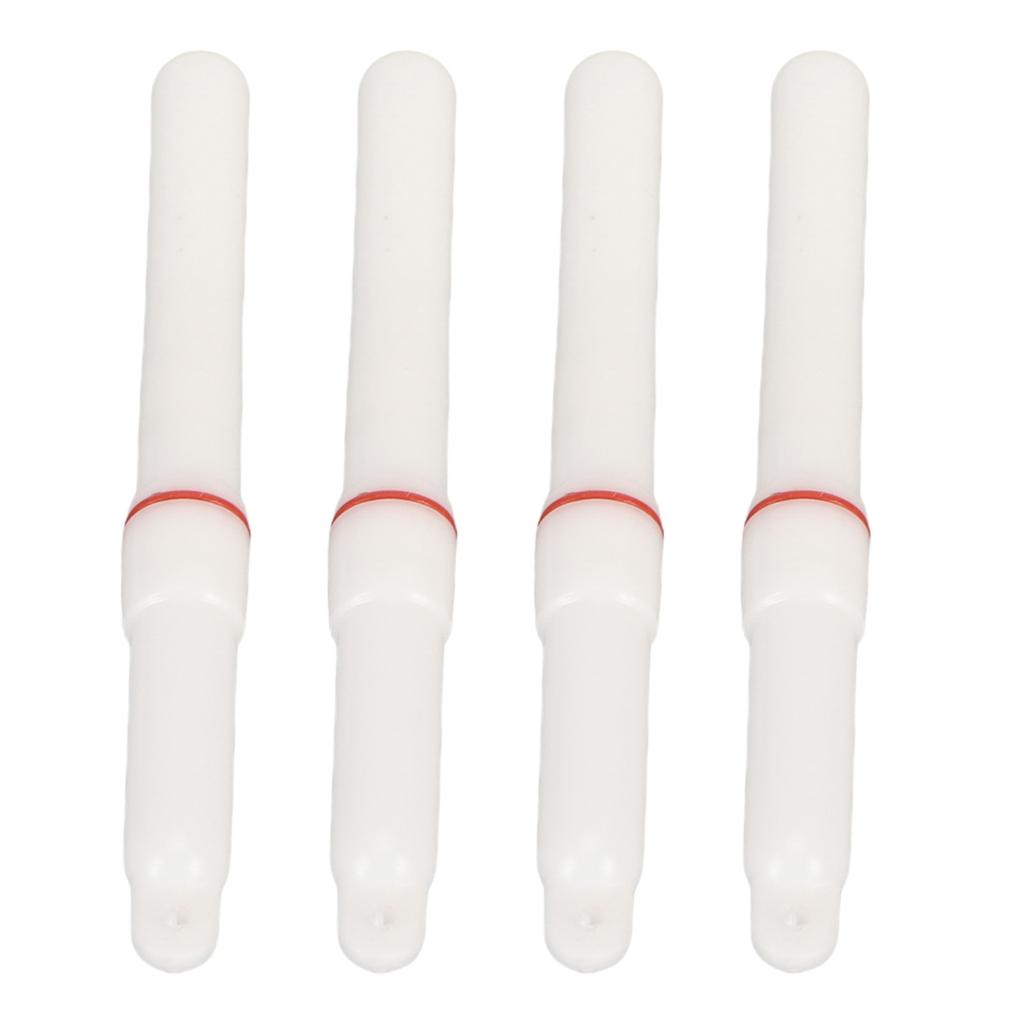 4PCS Fishing Glow Sticks ABS LED Float Rod Tip Luminous Light Sticks with Battery for Dark Night Fishing Steady On Red