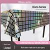 Laser Disco Background Waterproof Tablecloth for Birthday Parties and Bar Carnivals