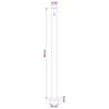 Retractable Side Awning 140*500 cm Red