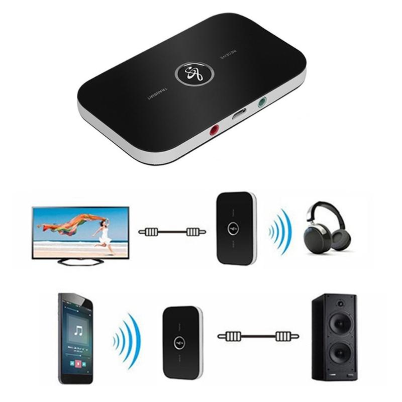 Беспроводной аудиоадаптер USB 3,5 мм 2 в 1 Передатчик-приемник с поддержкой Bluetooth для домашних стереосистем