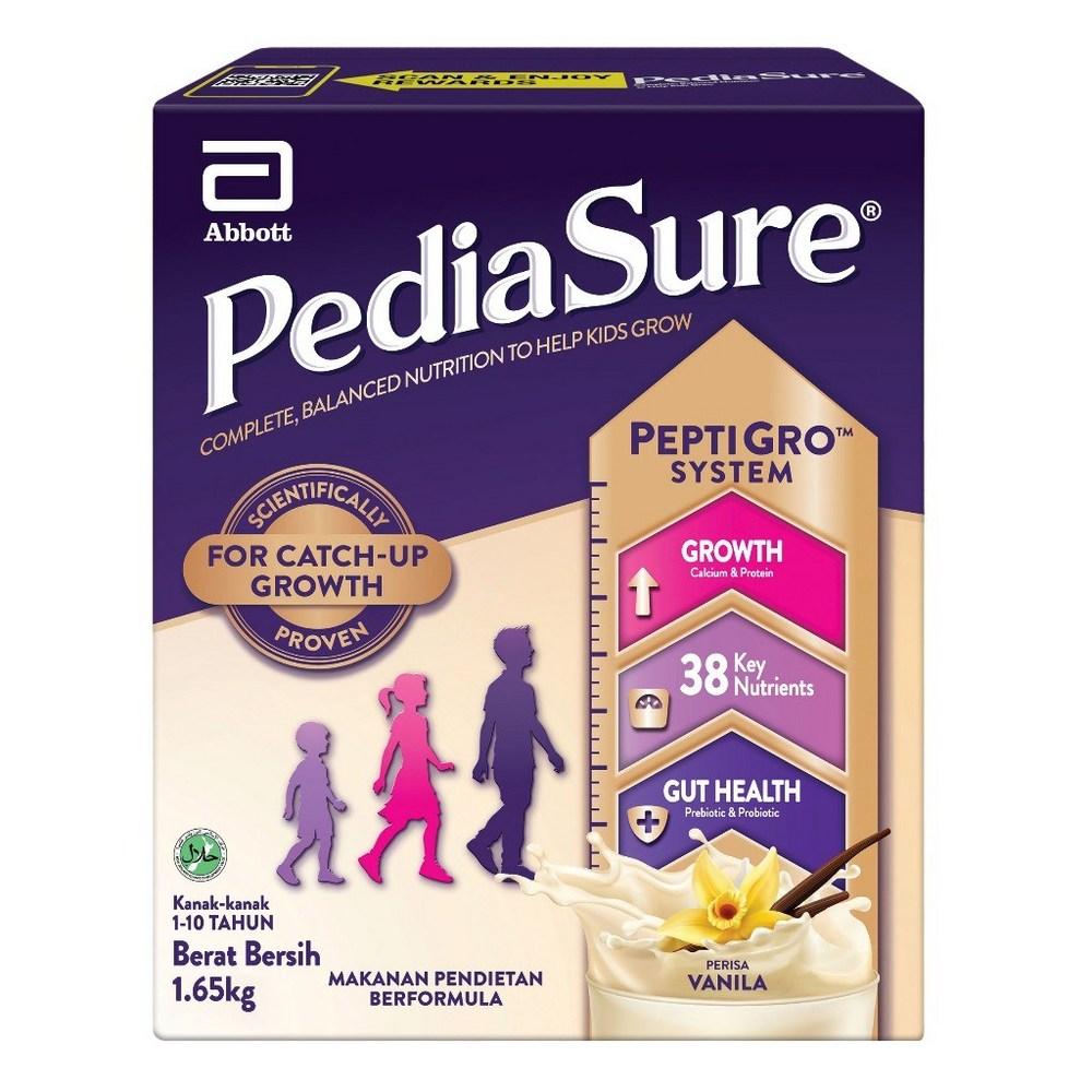 PediaSure Сбалансированное питание Ваниль Пищевая добавка для растущих детей от 1 до 10 лет 1 шт 1,65 кг