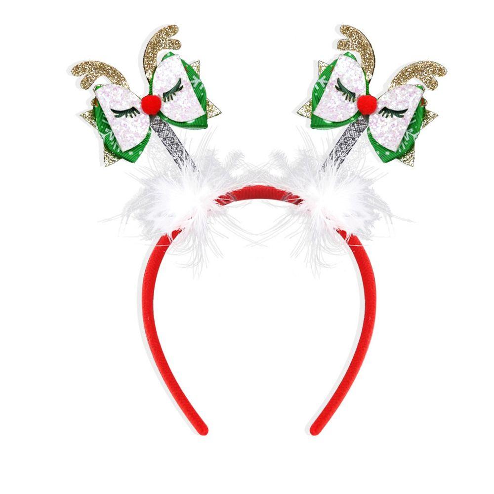Snowman Reindeer Christmas Headbands Cute Merry Christmas Decorations  Party Favors