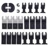 24Pcs Set Multifunctional Oscillating Blade Saw Cutting Blade for Woodworking Metal