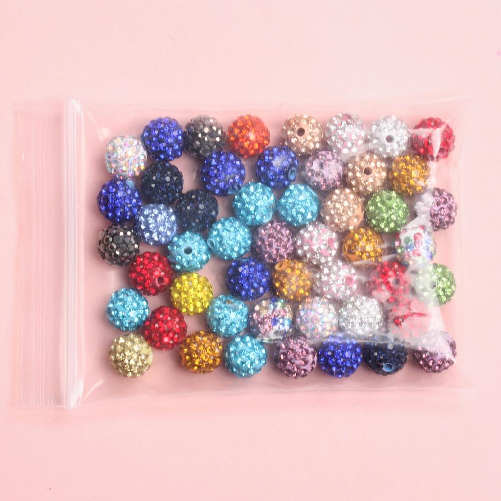 High Quality Disco Pave Clay 30pcs Czech Crystal Spacerbead 10mm Rhinestone Rounddiscoball