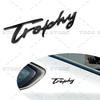 Chrome 3D Metal Car Styling Trophy X Letter Logo Rear Trunk Emblem Badge Sticker Decor For MG EZS ZS HS MG3 MG5 MG6 GS GT dyw1