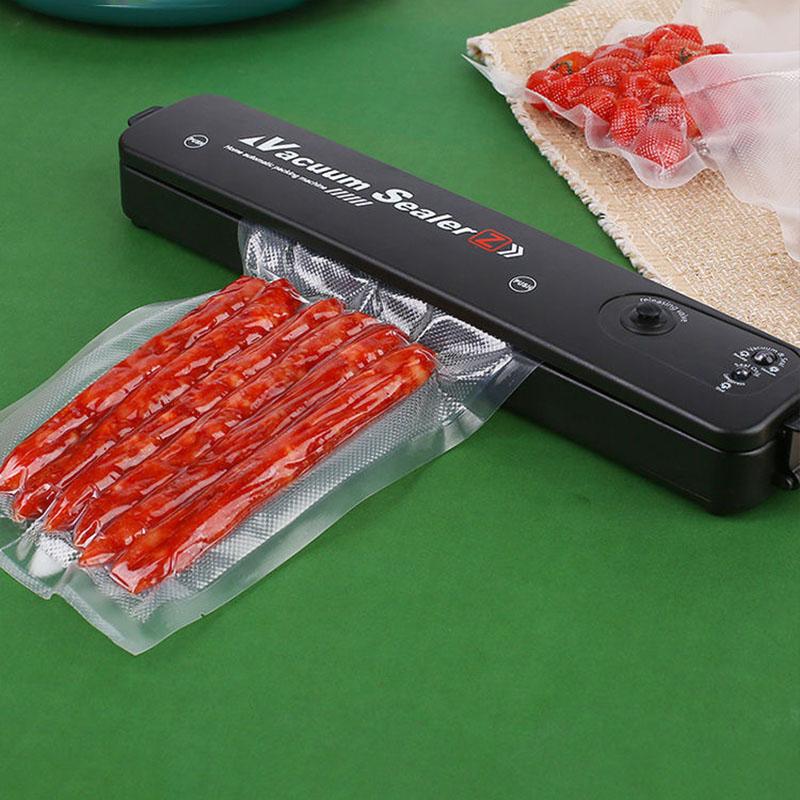 2 шт. Портативный пластиковый запайщик для продуктов Автоматическая вакуумная упаковочная машина Бытовой кухонный вакуумный упаковщик для сохранения свежести
