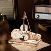 Сделай сам 3D деревянная головоломка Модель Скрипка Каприччио Подарки Сделай сам для МальчиковДевочек Наборы для Легкой Сборки Музыкальные Строительные Блоки G211