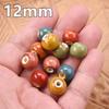 Круглые Случайные Смешанные 6мм 8мм 10мм 12мм 14мм Керамические Фарфоровые Свободные Бусины Лот для Материалов для Изготовления Ювелирных Изделий DIY Поделки Фурнитура Креативные Бусины