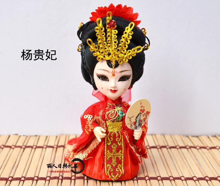 Beijing Tangrenfang Peking Opera Silk Doll, Chinese Traditional Folk Craft Figurine