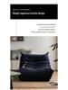 Fuzzy Caterpillar Lazy Sofa: Modern Minimalist Fabric Balcony & Bay Window Lounge Chair