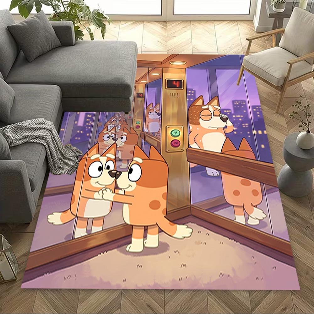 Elevator Cats Adventure Floor Rug Office Rug Perfect for Dining Room Entryway Living Rooms Playrooms Antislip Carpet Anime Office Decor