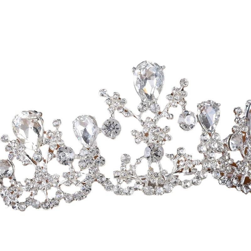Свадебный головной убор, аксессуары для волос, элегантная корона, свадебное платье, универсальные аксессуары, корона со стразами, повязка на голову, аксессуары