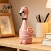 Artistic Floral Container Cute Resin Flamingo Decorative Vase, Pink Flower Holder Figurine, Creative Birthday Gift for Women Tabletop Ornament