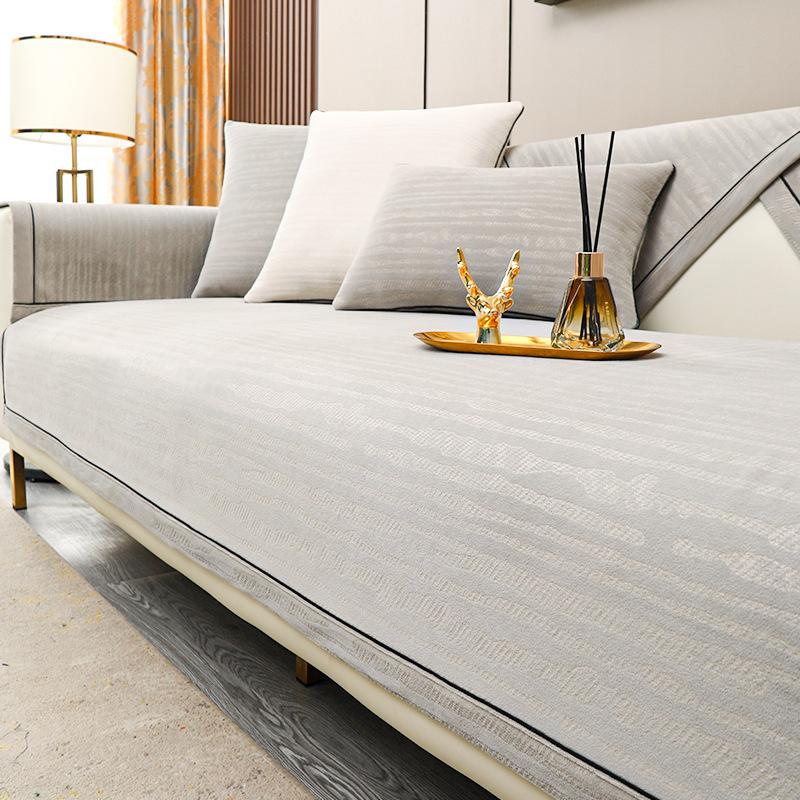 Современное однотонное диванное полотенце, зимние чехлы для диванов из синели для гостиной, противоскользящие мягкие диванные подушки, домашний угловой диван, полотенце