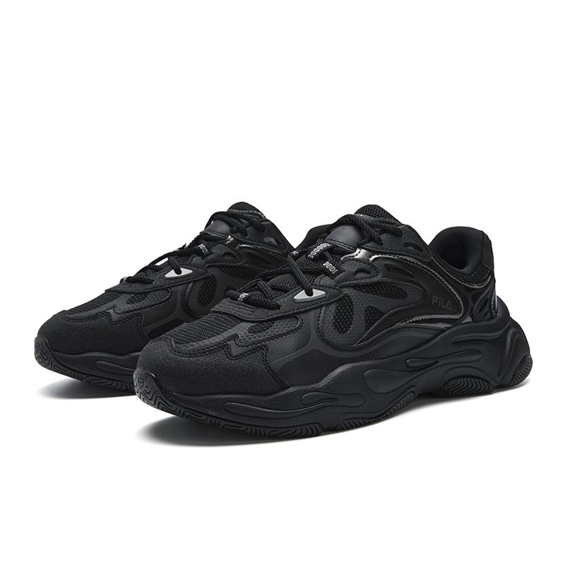 Fila Mars 4 Модная Классическая Ретро Универсальная Удобная Спортивная Обувь Мужские Кроссовки Черно-Серые F12M542103FBP