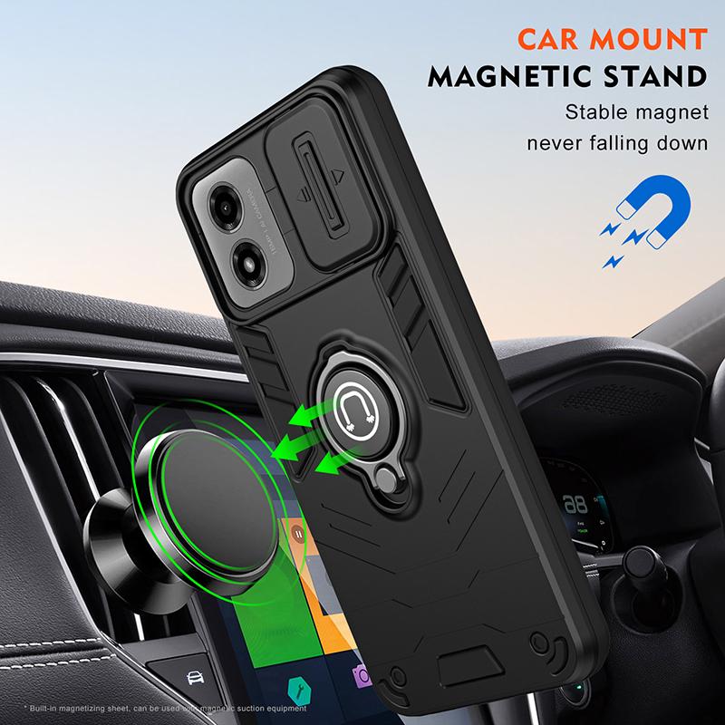 Moto G04 G05 Magnet Charge Armor Men's Phone Case For Motorola Moto G05 Fundas Bumper Soft Silicon Hard Cover Moto G04 Case Capa