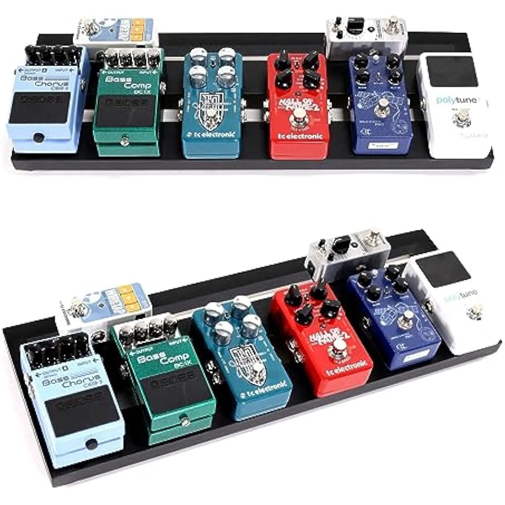 GHOSTFIRE Ultralight Guitar Effect Board Pedal Board with Aluminum Alloy Velcro Carrying Bag V Se...