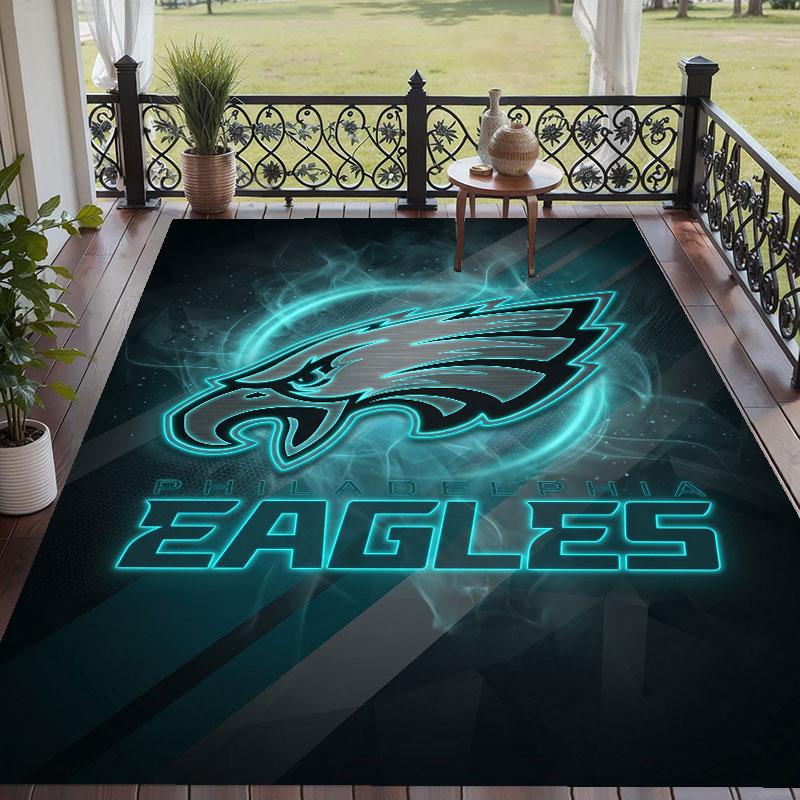 Мягкий напольный ковер с узором Philadelphia Eagles, ковер для гостиной, декоративный коврик для украшения дома