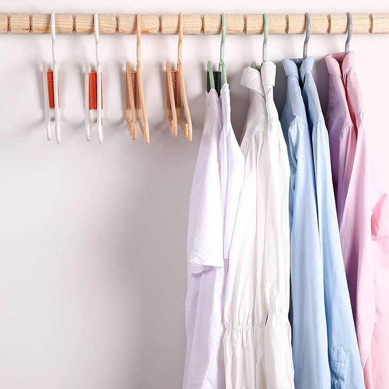 Student Dormitory Collapsible Clothes Rack With Portable Design For Travel And Storage