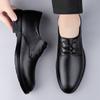 Модные мужские кожаные туфли в стиле business casual, туфли джентльмена, на шнуровке, мужские, минималистичные, универсальные, удобные, модная офисная обувь, мужские