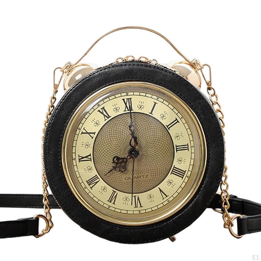 Clock Purse and Handbag Fashion Womens Shoulder Bag