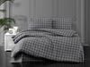 Pari Bedding Set 4 Pcs, Duvet Cover, Bed Sheet, Pillowcase, Double Size, Self Patterned, Wedding, Gray
