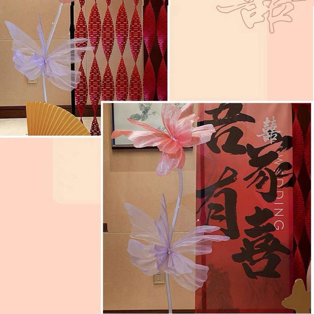 Colorful Large Butterfly Artificial Flowers Photography Props Artificial Butterfly Flowers  Wall