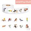 500Pcs/Roll Q Colorful Birds Kids Rewards Stickers - DIY Scrapbooks Album Decor Sealing Label Decals