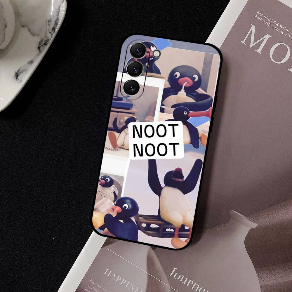 Милый чехол для телефона с пингвином P-Pingu для Samsung Galaxy S21 S22 S23 S24ULTRA S25ULTRA FE Ultra Plus5G A52S S26 Мягкий чехол