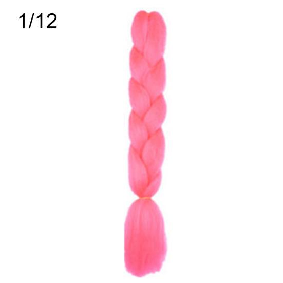 Женские Jumbo вязание крючком плетение Ombre Color Синтетические наращивания волос Kanekalon