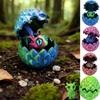 Creative 3D Printed Dragon Egg Mini Artistic Dragon Egg Statue Dragon Figure  Office Ornaments