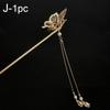Butterfly Three-dimensional Tassel Hairpins Hair Pins Accessories Pins Ornaments Jewelry