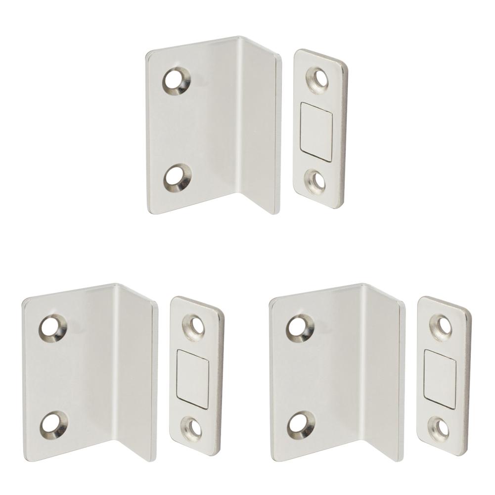 1-20 комплектов магнитных защелок для шкафа, магнитных дверных упоров, скрытых дверных доводчиков с винтом для шкафа, мебельной фурнитуры, инструмента