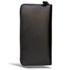 Men's Slim Long Wallet, HACOBUNE2.0 BELLVO (BLACK), Made with Genuine Tochigi Leather by YKK, Round Zipper Closure, Large Capacity, Anti-Skimming,