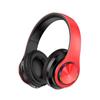 Colorful LED Light Folding Wireless Headphones Stereo Bluetooth 5.0 Headset Heavy Bass 9D Stereo Hi-fi Sport Over-ear Headphones with Mic