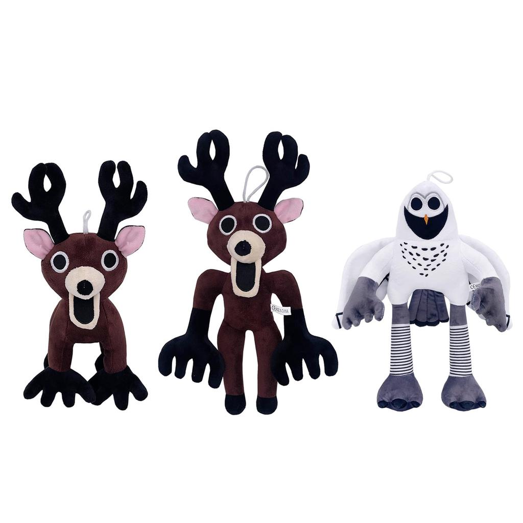 LIMANTY Forest 99 Nights Wind Plush Deer Stuffed Toy Roblox Gift Card Doll 30cm/36cm Christmas Birthday Gift (Pack of 3)