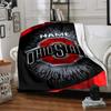 Bugheyes Personalized Text Blanket Cozy Customizable Blanket Ultra-Soft Suitable for Living Room Bed Couch Office Four Seasons Multipurpose