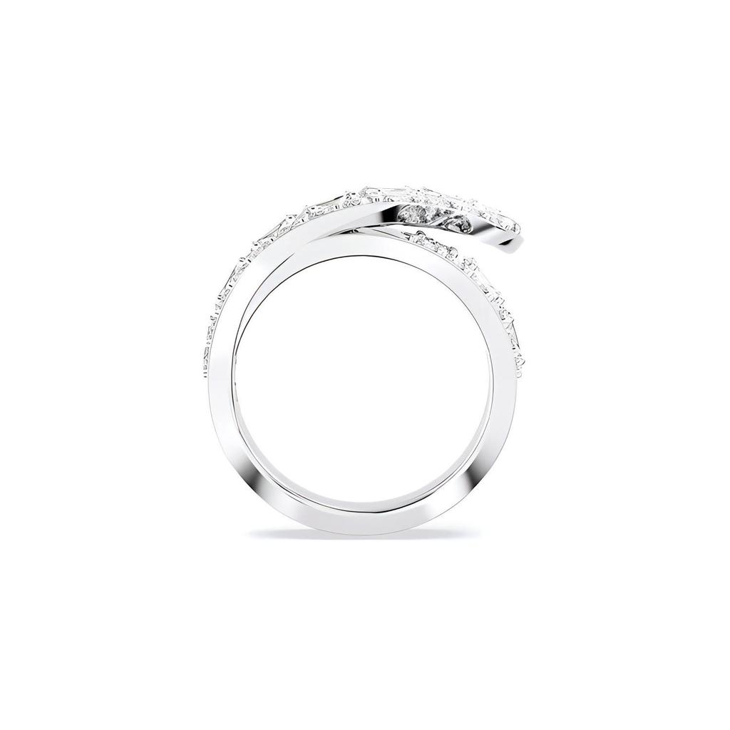 Swarovski Hyperbola Cocktail Mixed Cut Rhodium Plated Ring Women rings Silver 5665341