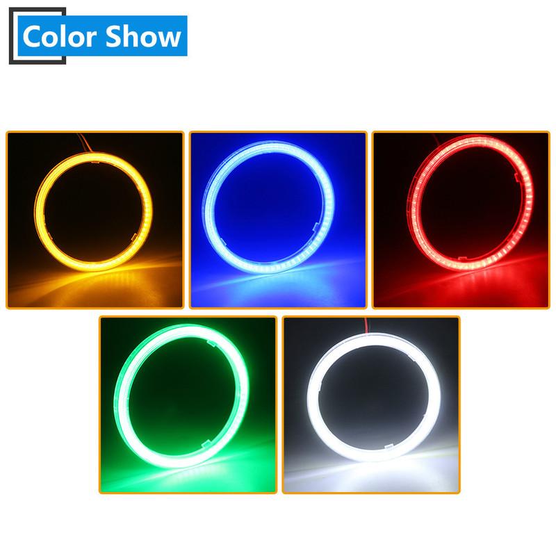 2P Angel Eyes 12V Halo Ring 60mm 70mm 80mm 90mm 100mm 110mm 120mm for Car Snowbike Headlight Fog Light Red Green Blue White