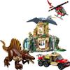 Спинозавр и Кетцалькоатль Воздушная Миссия Совместимые Наборы MOC Серия Динозавры Детский Мир Парк Игрушки Подарки 76976