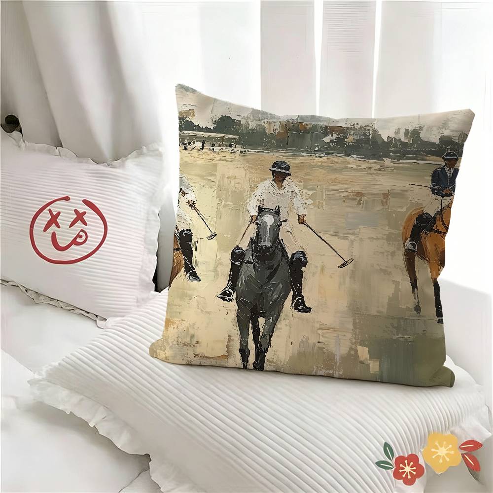 Чехол на подушку Classic Equestrian Модный квадратный чехол на подушку Декор для спальни, дивана, комнаты в стиле Ins Отдых