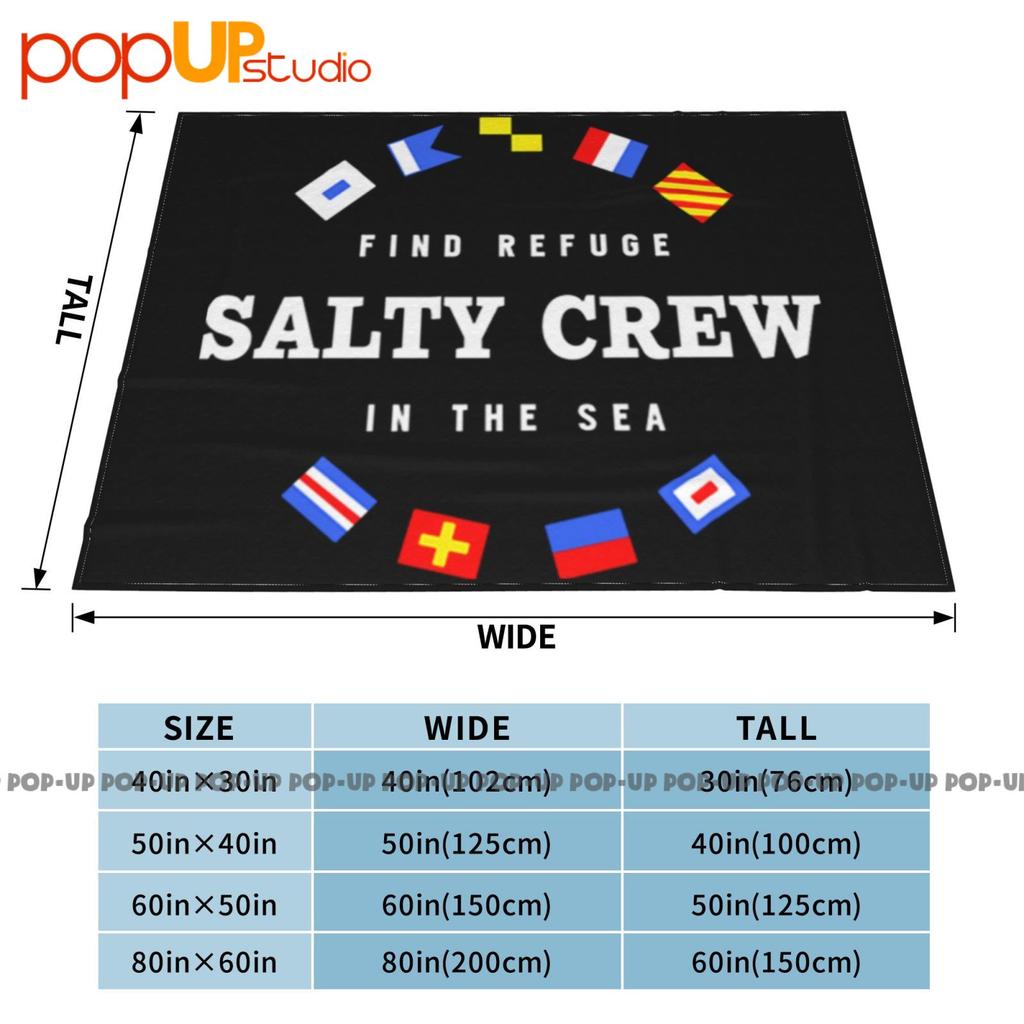 Salty Crew Находят убежище в море Морские флаги Ультрамягкое одеяло Покрывало Зимний чехол для дивана Постельное белье