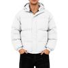 Men's Oversized Casual Down Jacket With Long Sleeves And Hood