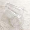 20oz Milk Tumbler with Dome Lids Double Wall Plastic Drink Cups With Straw Reusable Clear Water Bottle Transparent Fruit Cup