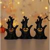 Halloween Decoration Pumpkin Lights LED Electronic Candle Lights Ghost Stump Decoration Ghost Face Holiday Atmosphere Ornaments