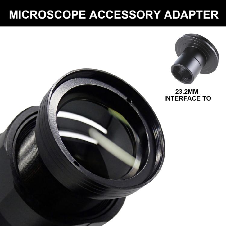 23.2mm Microscope Objective Tube Adapter to M42 Camera Mount Microscope Part