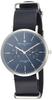 Watch Thin Genuine Imported Product Blue [Salvatore Mara] Multi-Calendar SM15117-SSNVSV Men's