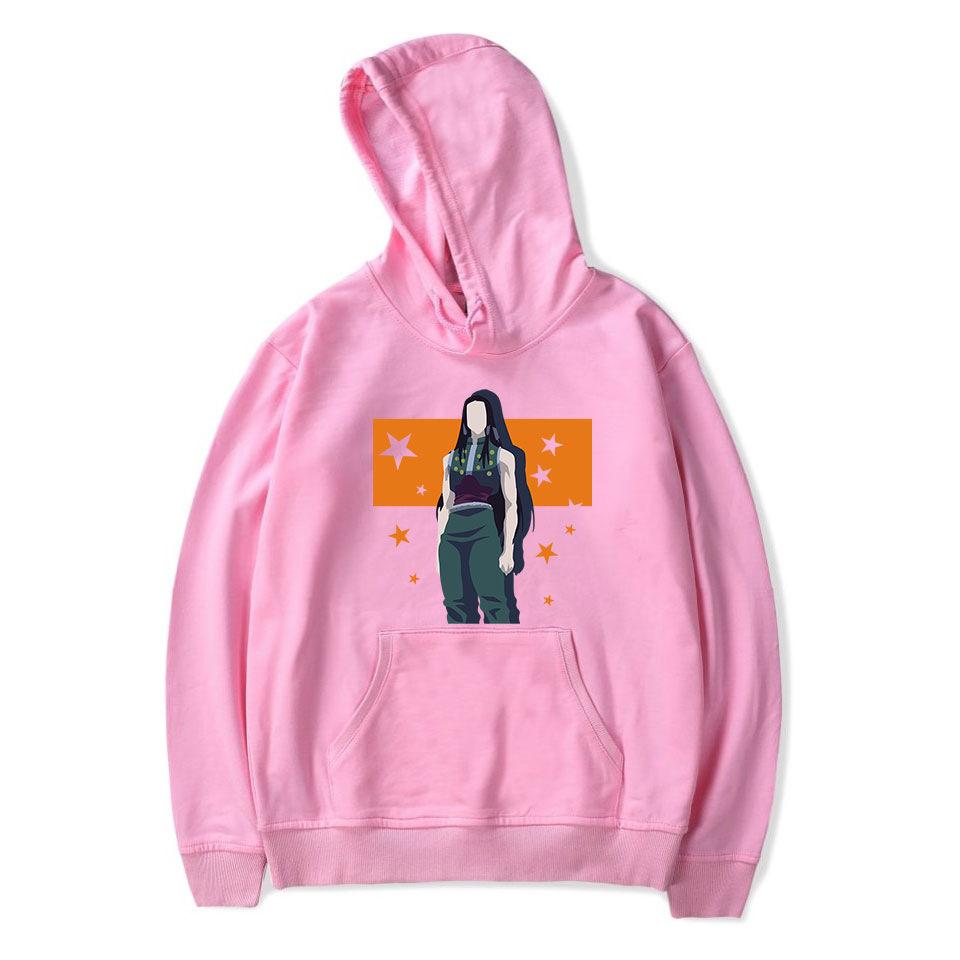 Новый анимационный периферийный свободный большой размер повседневный мужской и женский свитер с капюшоном