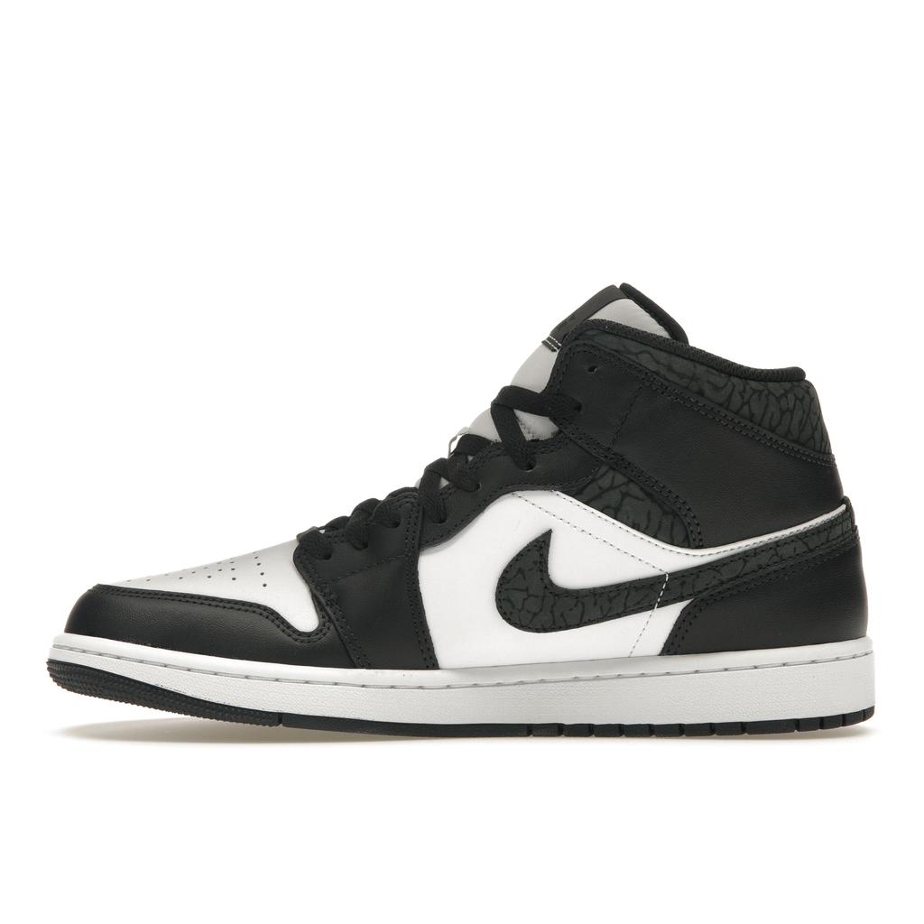 Мужские кроссовки Air Jordan 1 Mid SE Panda Elephant Black Off-Noir White FB9911-001